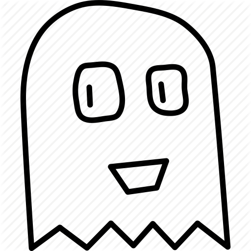 Pacman Ghost Drawing At Getdrawings - Casper The Friendly Ghost Icon (512x512)