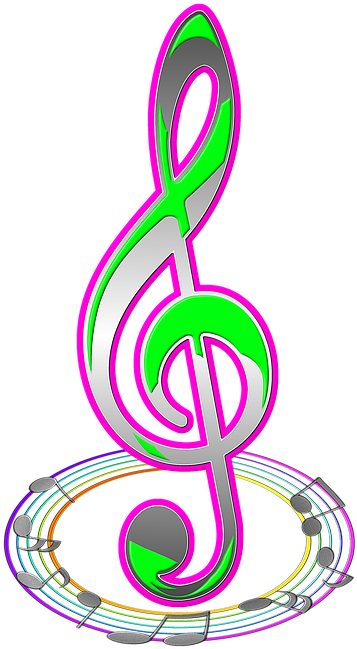 Treble Clef Image 24, Buy Clip Art - 5'x7'area Rug (392x720)