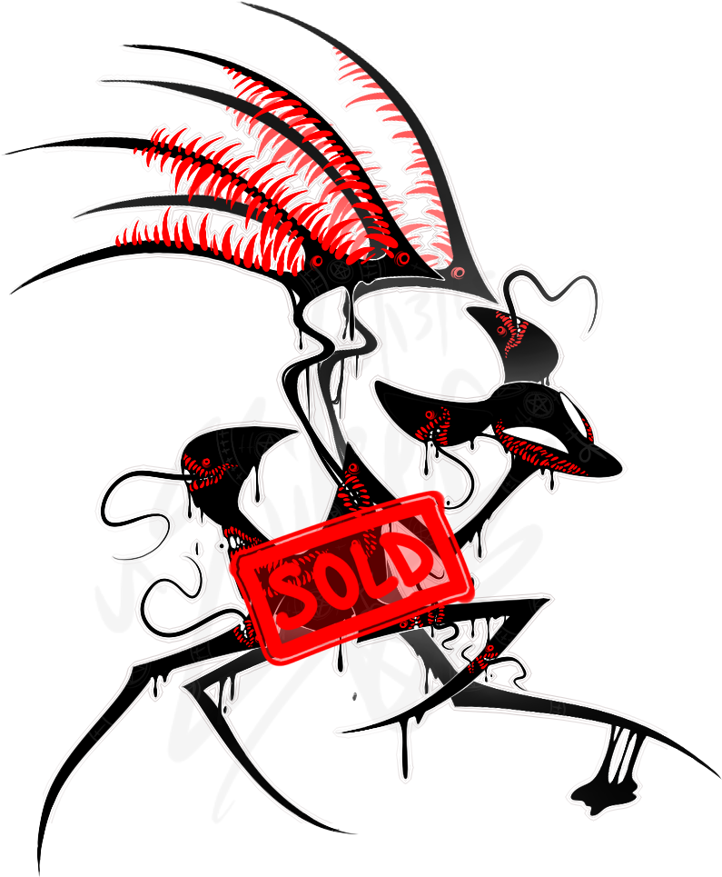 Demon Deer - Illustration (814x987)