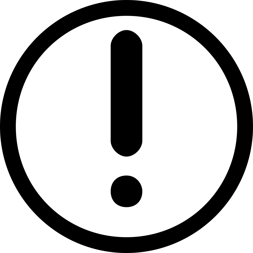 Ic Fault Comments - Exclamation Point Icon Transparent (980x980)