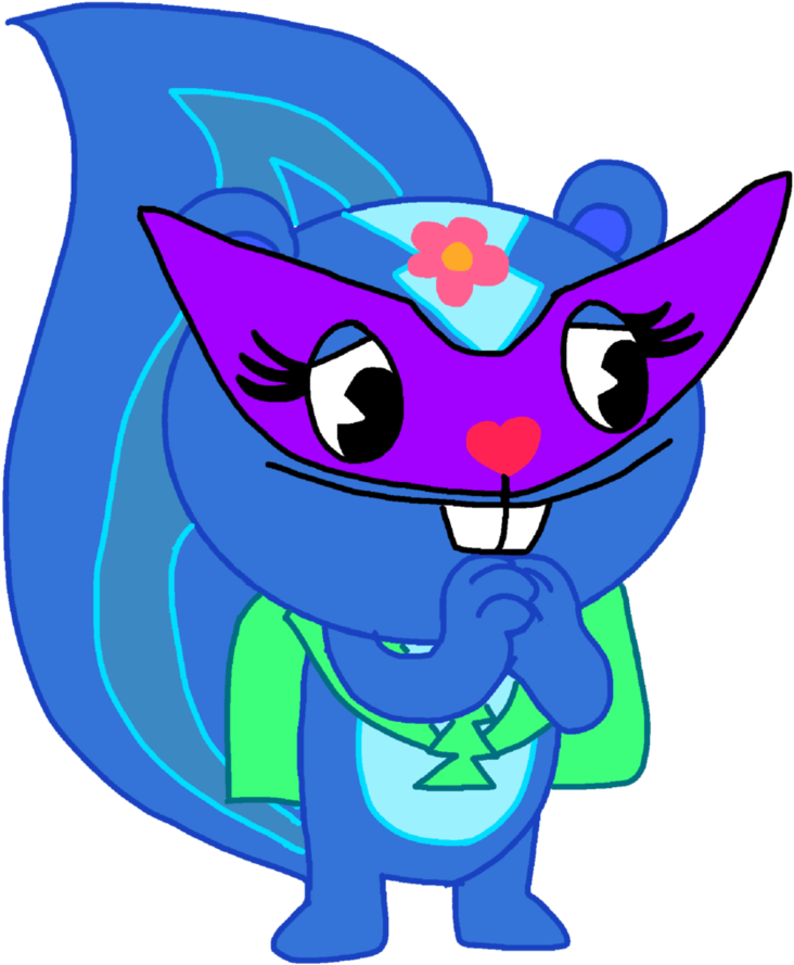 Happy Tree Friends Petunia Space By Fanvideogames - Happy Tree Friends Petnunia (894x894)