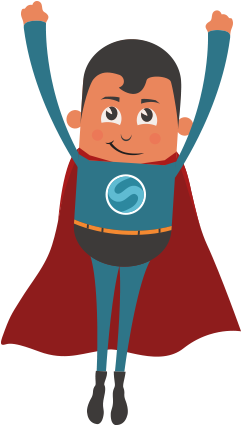 Partners - Vinyldisorder Cartoon Superhero Flying Wall Decal - (250x525)