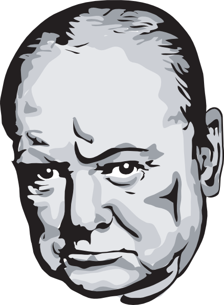 Winston Churchill - Winston Churchill Clip Art (438x596)