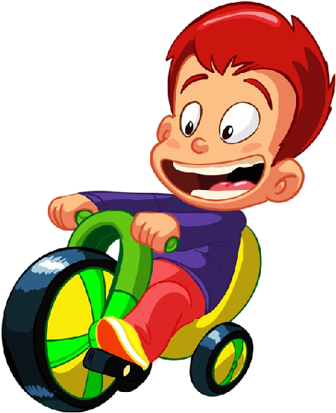 Boy On Bicycle Cute Baby And Animal Pictures - Baby Bike Cartoon Png (850x1024)