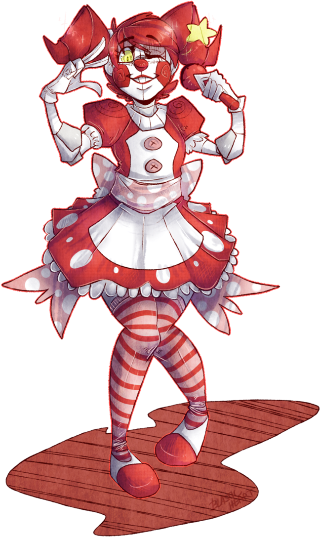Fnaf Baby By Blasticheart On Deviantart - Baby Sister Location Drawing Full Body (699x1142)