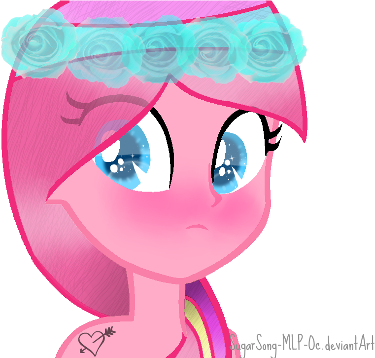 Sugarsong Mlp Oc, Equestria Girls, Floral Head Wreath, - Mlp Eg Base Song (830x724)