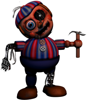 Ghoul Clipart Boy - Sister Location Balloon Girl (379x442)