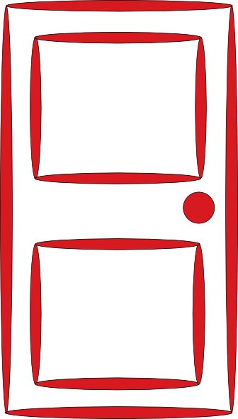 Red Door Clip Art At Clker - Red Door Clip Art Free (336x591)
