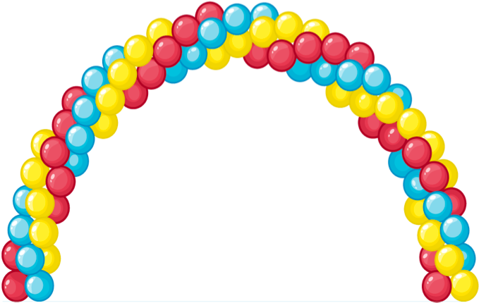 Garland Balloon Arch - Balloon Arch Transparent (702x717)