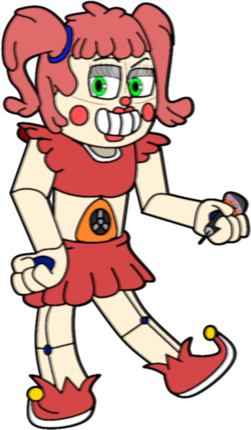 Cartoony Cuphead Circus Baby By Educraft - Cartoon (618x959)