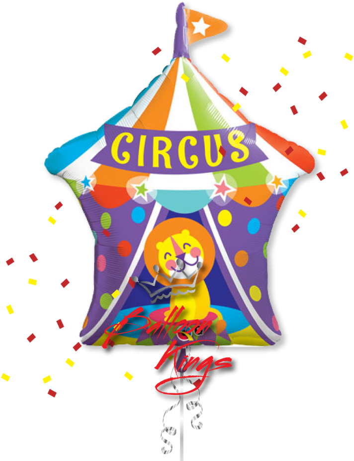 Circus Tent Balloon Kings Inside Circus Pictures Tent - Circus Tiger Birthday Party Supplies Decoration Balloon (945x945)