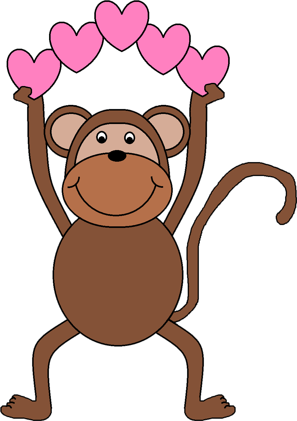 Download The Files Here - Monkey Clipart (952x1361)