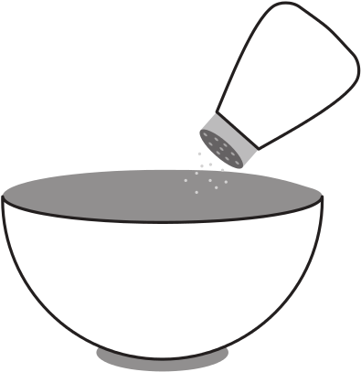 Dish With Salt Shaker - Circle (550x550)