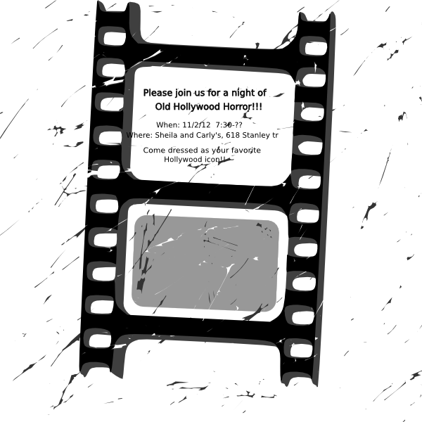 Filmstrip Clipart Movie Ticket - Film Vector (600x600)