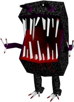 Might Rig And Animate Made A Little Model Of A Grue - Throne (500x375)