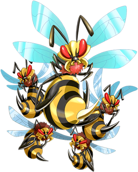 Flaming Killer Bee Transparent - Illustration (480x640)
