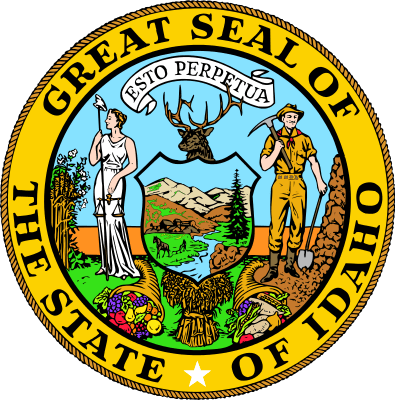 Seal Of Idaho - Great Seal Of Idaho (600x608)