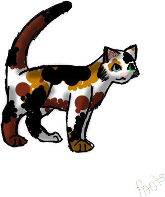 Calico By Flame The Rogue - Domestic Short-haired Cat (400x400)
