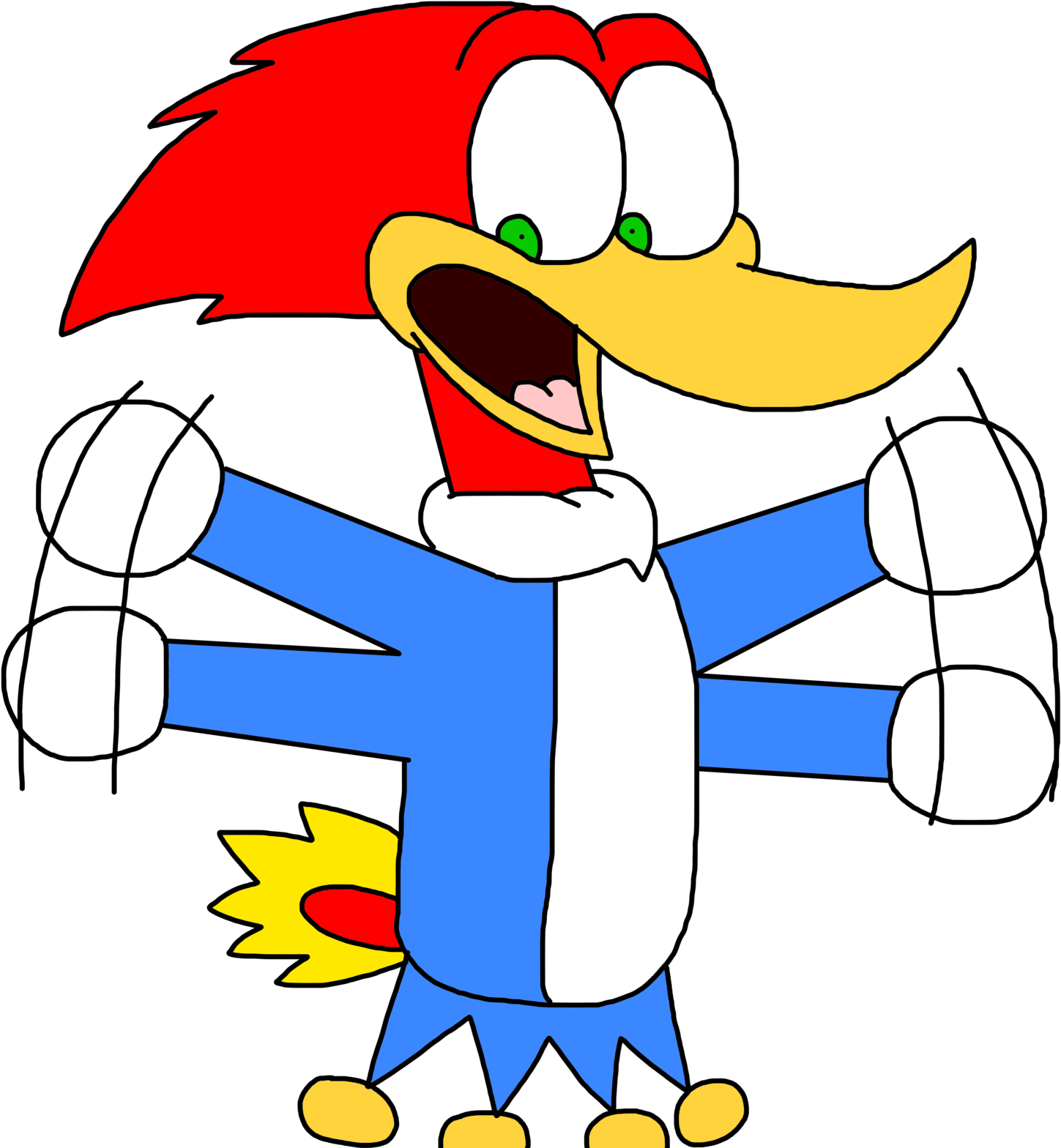 Dale2489795 4 4 Woody With His Tail On Fire By Marcospower1996 - Dale2489795 4 4 Woody With His Tail On Fire By Marcospower1996 (1600x1600)