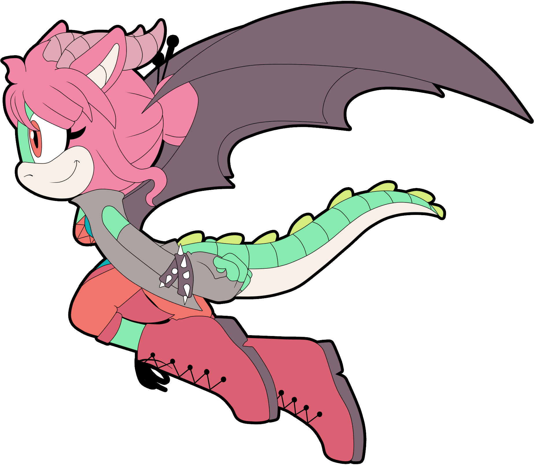 Petunia The Dragon - Cartoon (1845x1608)