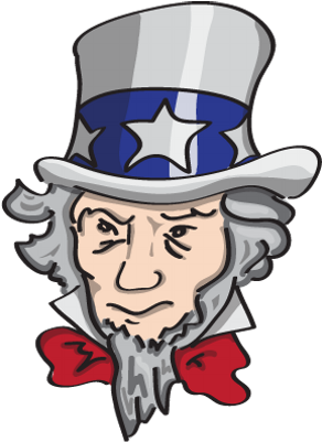 Uncle Slam - Cartoon (400x400)