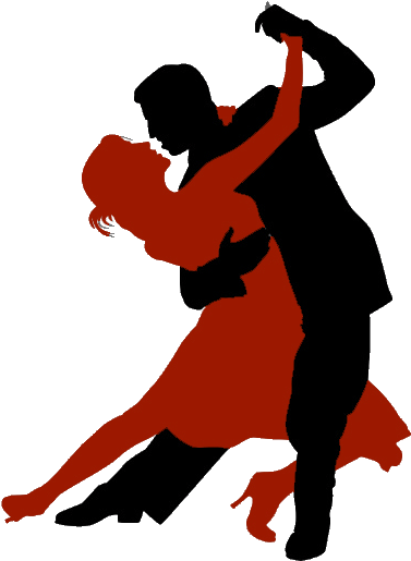 Latin Clipart Salsa Dancing - Ballroom Dancing Silhouette (421x525)