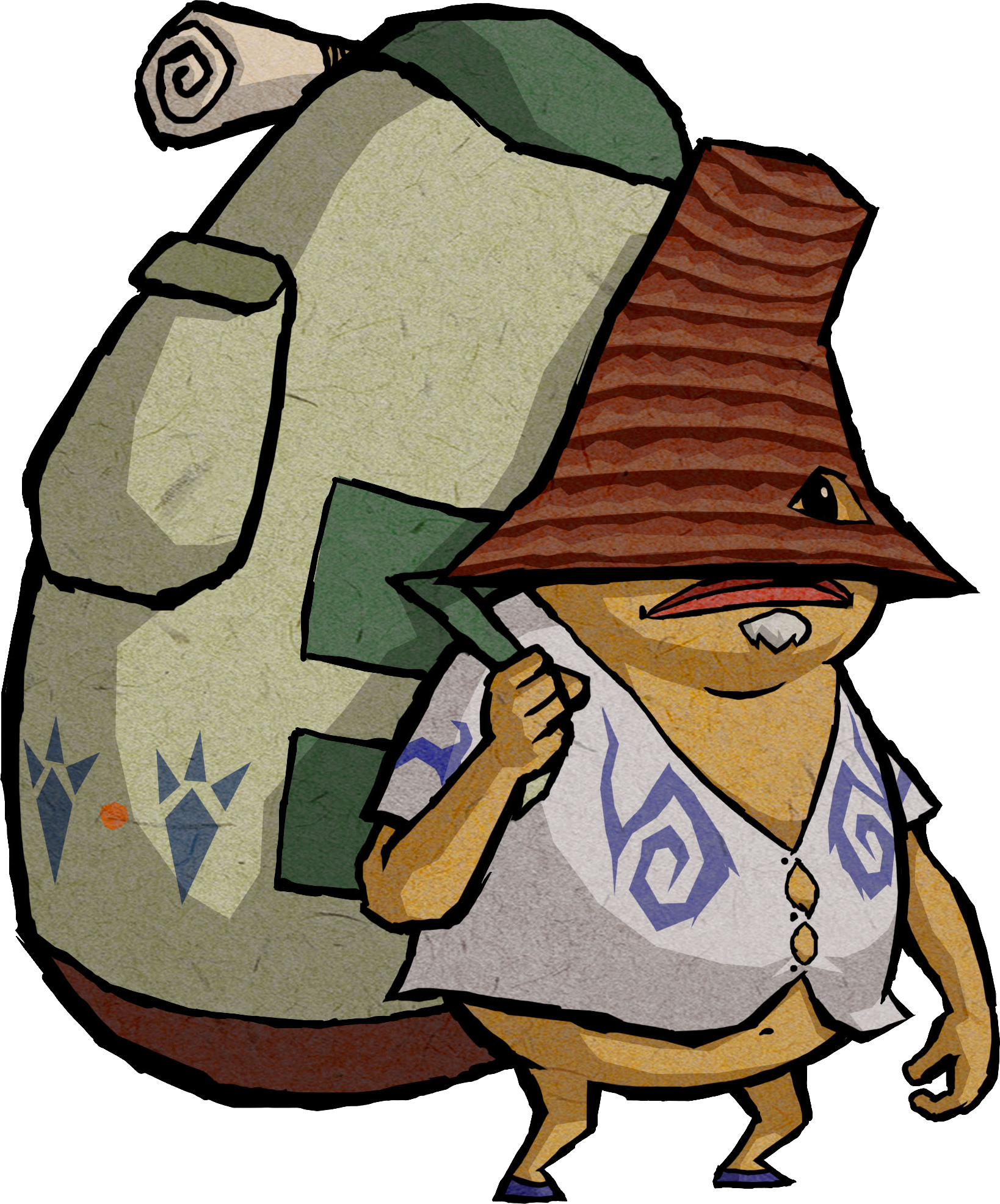 View Samegoogleiqdbsaucenao Travelling Merchant , - Goron Zelda Wind Waker (1638x1972)