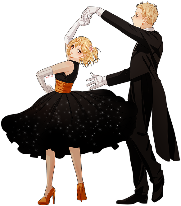 Tsukki And Yachi Waltz - Tetsuro Kuroo And Yachi (600x720)