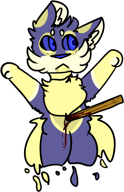 Impalment By Illusion-flare - Cartoon (800x800)