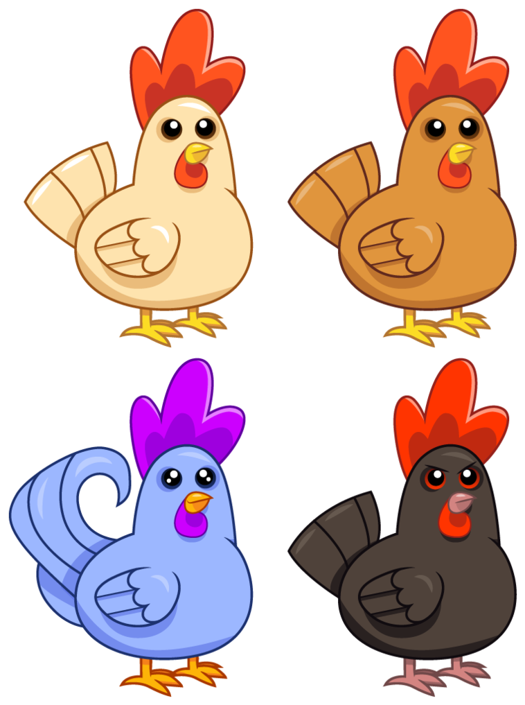 Stardew Valley Chickens By Cloudyglow - Blue Chicken Stardew Valley Png (772x1036)