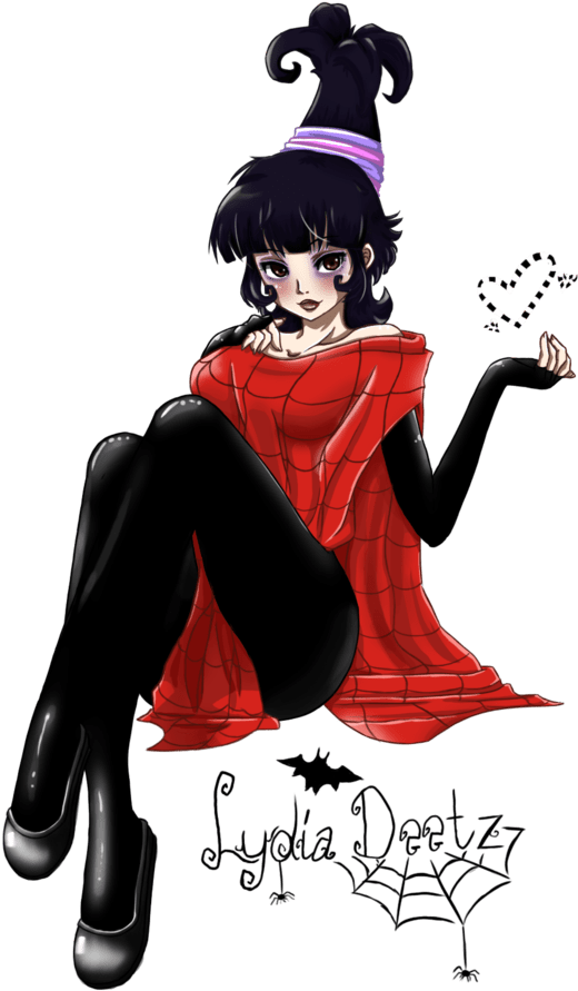 Showing Post Media For Cartoon Lydia Deetz Fan Art - Lydia Beetlejuice Anime (830x963)