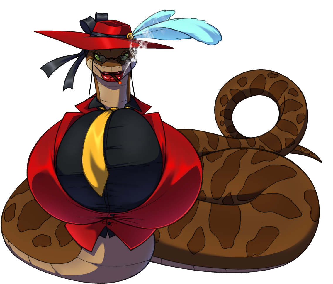 Madam Constrictor Near Completion - Illustration (1209x998)