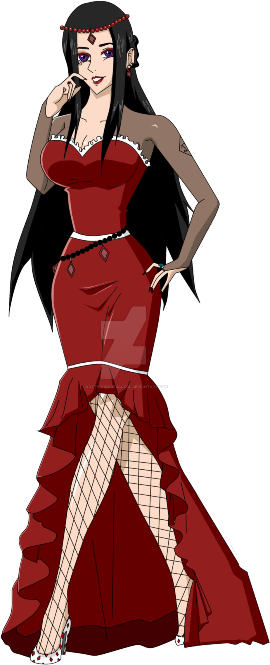 Ladythornxdrjackal [one Piece] 30 Years Old Dalhia - Costume (1024x2387)