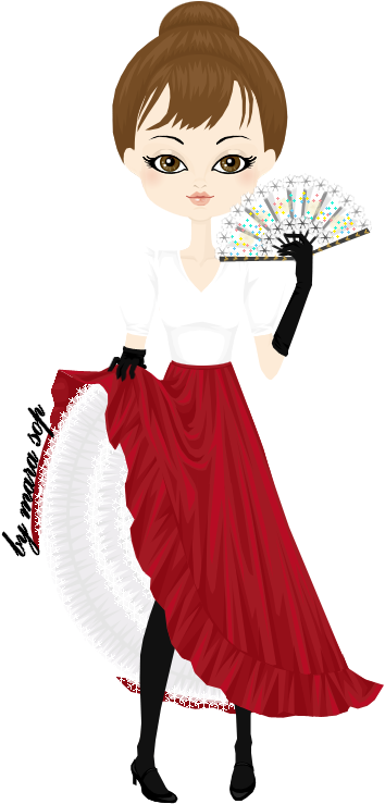 Louise Weber The Can Can Dancer By Marasop - Cartoon (383x767)