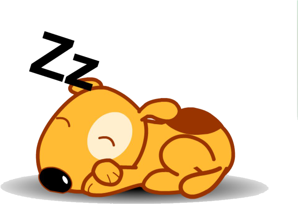 Dog Puppy Animation Cartoon - Sleeping Dog Animation (1024x785)