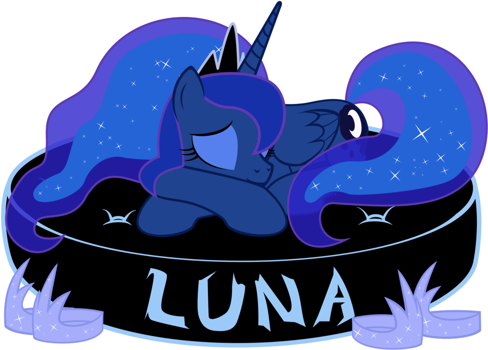 Sleeping Luna By Foxtail8000 - My Little Pony Luna Sleep (1024x731)