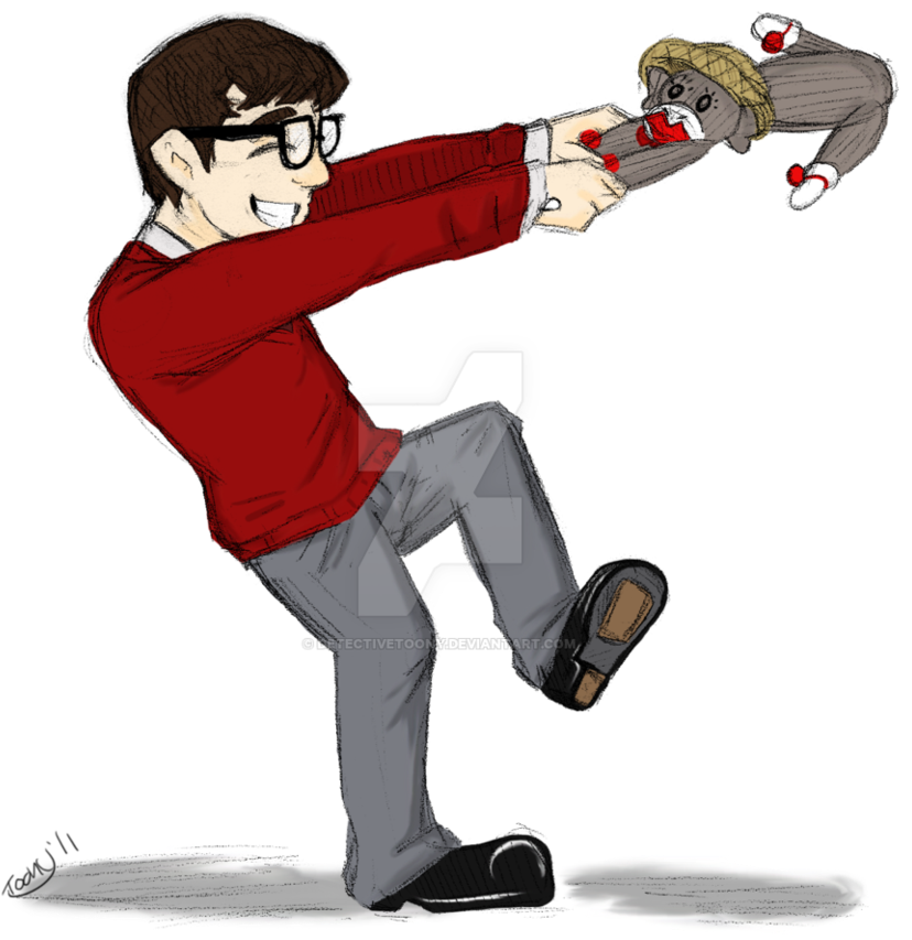 My Sock Monkey And Me By Detectivetoony - Sock Monkey (865x923)