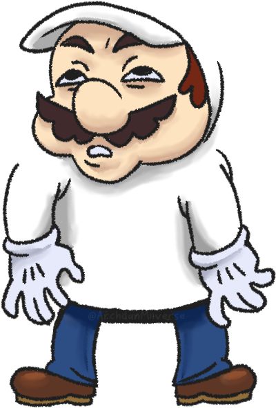 Mario You Ok Buddy I Included A Blank One - Cartoon (1000x1000)