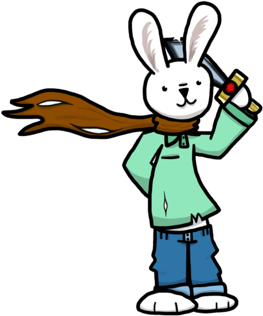 Badass Rabbit By That Mario Kid - Cartoon (972x822)
