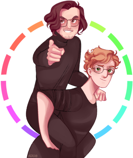 I Love Only Two Men And Their Names Are Patrick Gill - Cartoon (500x555)