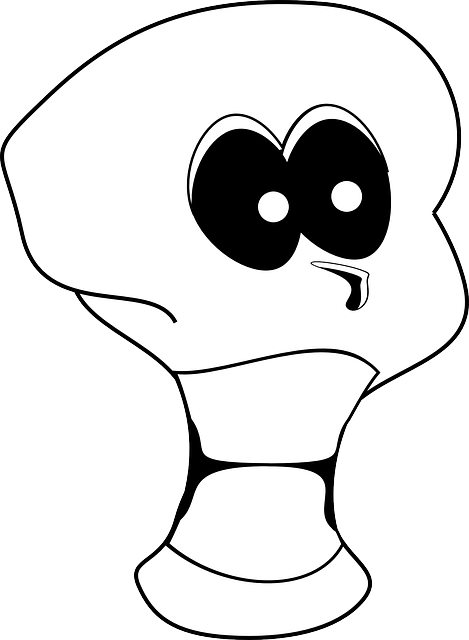 Dead, Skull, Human, Cartoon, Bones, Skulls - Cartoon Skull (469x640)