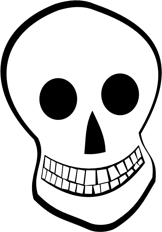 Fun Skeleton Cliparts Free Download Clip Art Free Clip - Skeleton Head Clip Art (650x786)
