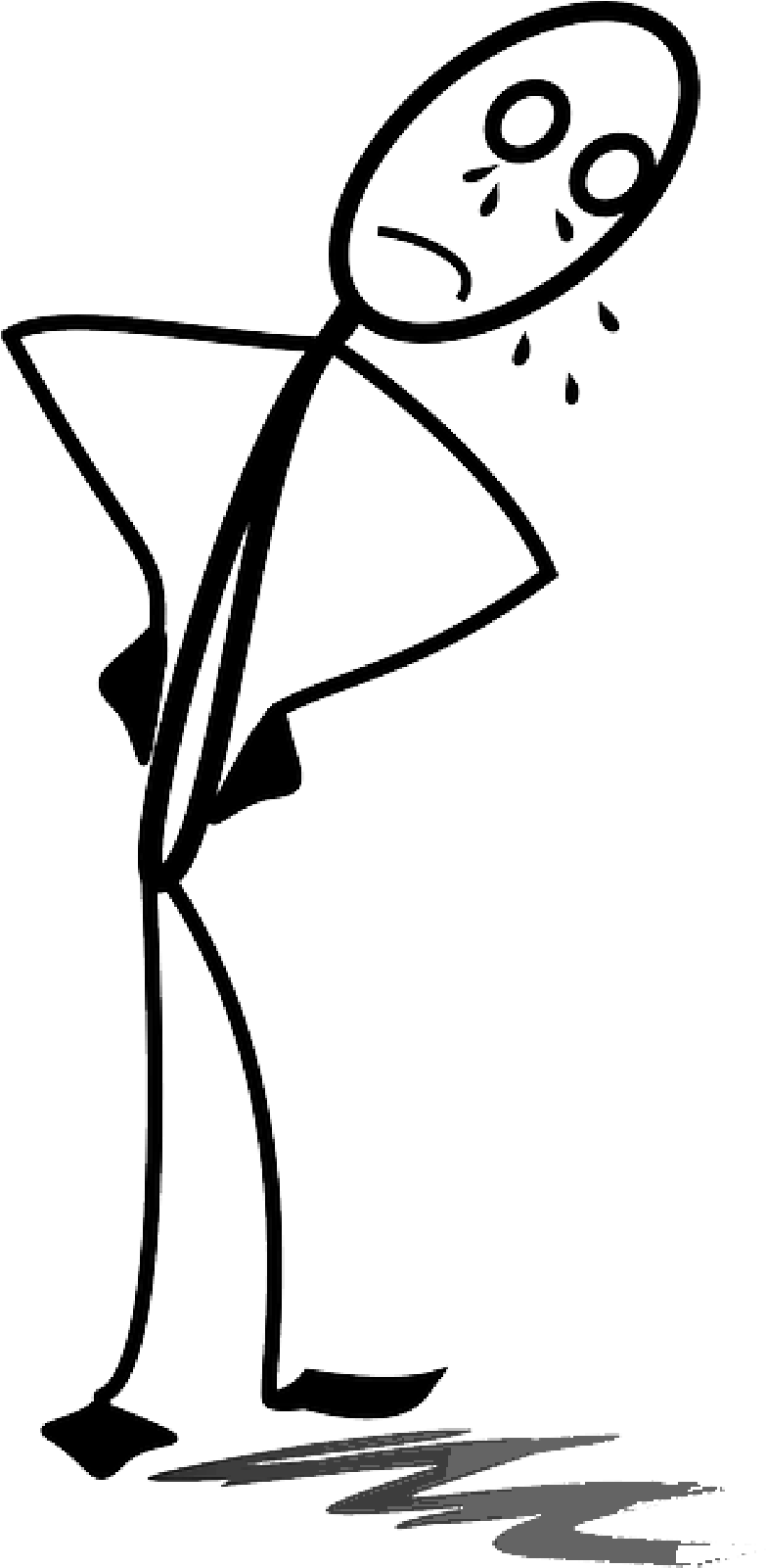 Showing > Matchstick Men Cartoons Png - Get Over It Shower Curtain (800x1600)