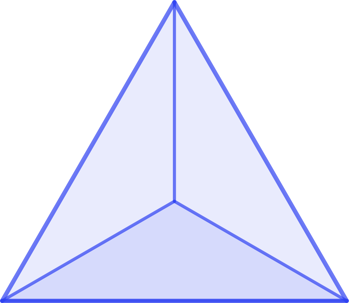 Draw A Truncated Rectangular Pyramid - Triangle (1185x1028)