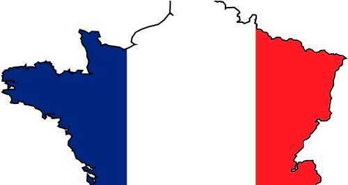 France Flag Country Shape (507x266)