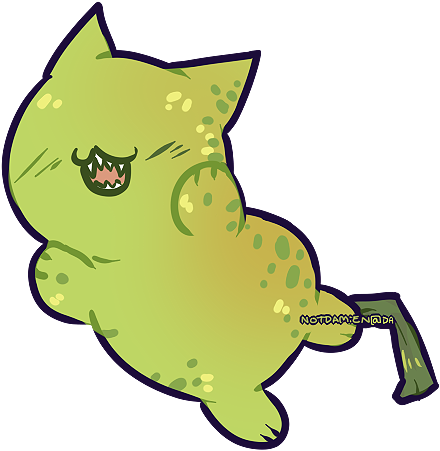 The Biting Pear Of Salamanca But As A Cat By Notdamien - The Biting Pear Of Salamanca But As A Cat By Notdamien (440x451)
