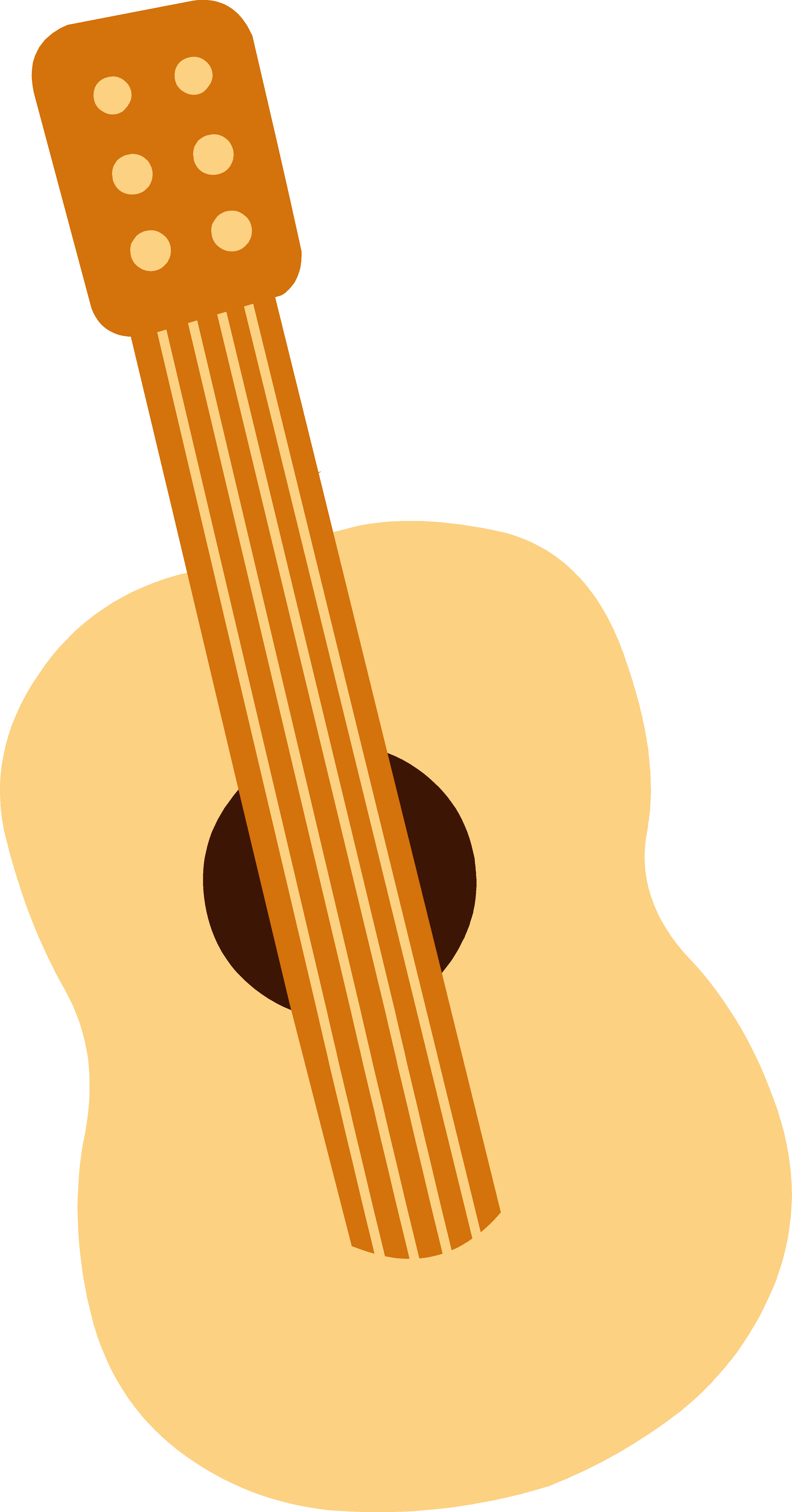 Guitar Clipart Cute - Guitar Clipart Png (3487x6652)