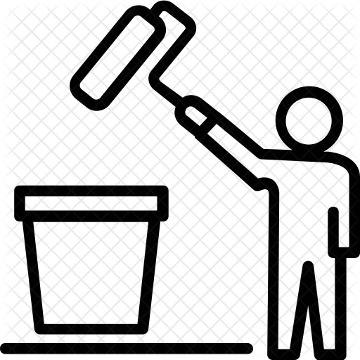 Wall Paint Icon - House (512x512)