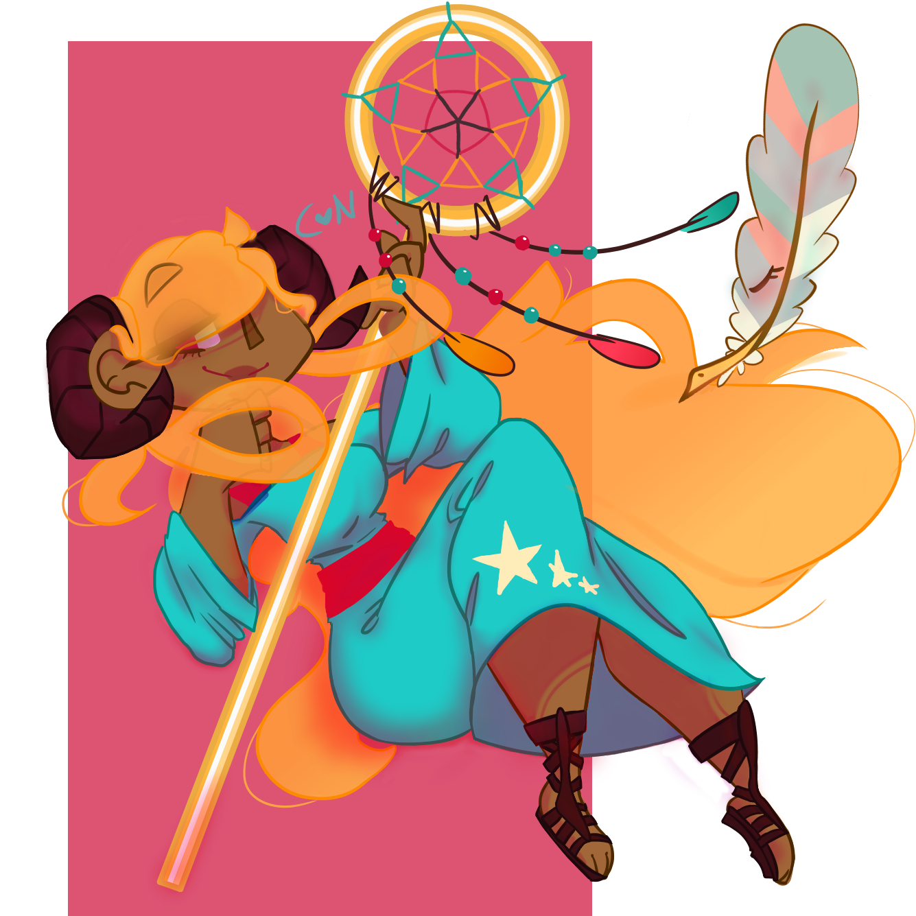 Hope I Didn't Butcher Her And Her Pet Haha I Sorta - Illustration (1400x1400)