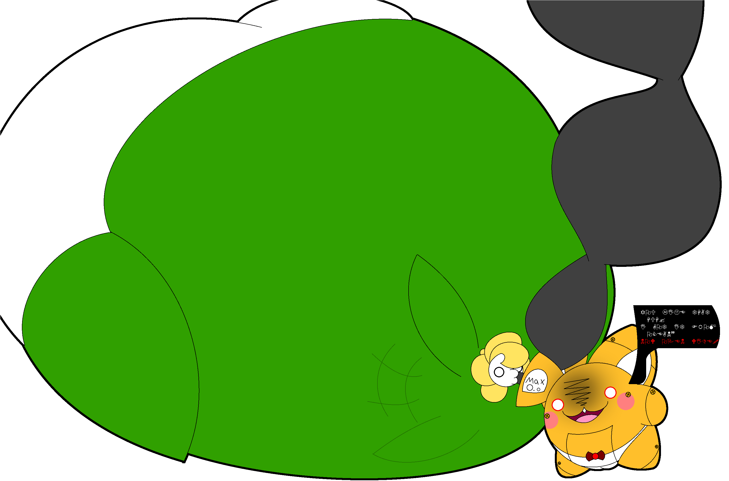 Drawing Undertale Fan Art Deviantart - Undertale Flowey Inflation (3000x2000)